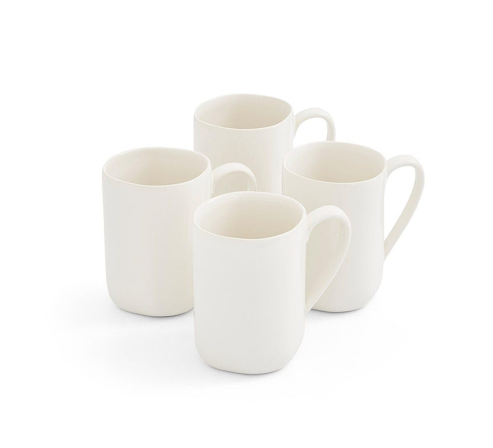 4-Piece Stoneware Coffee Mug Set (14 oz)