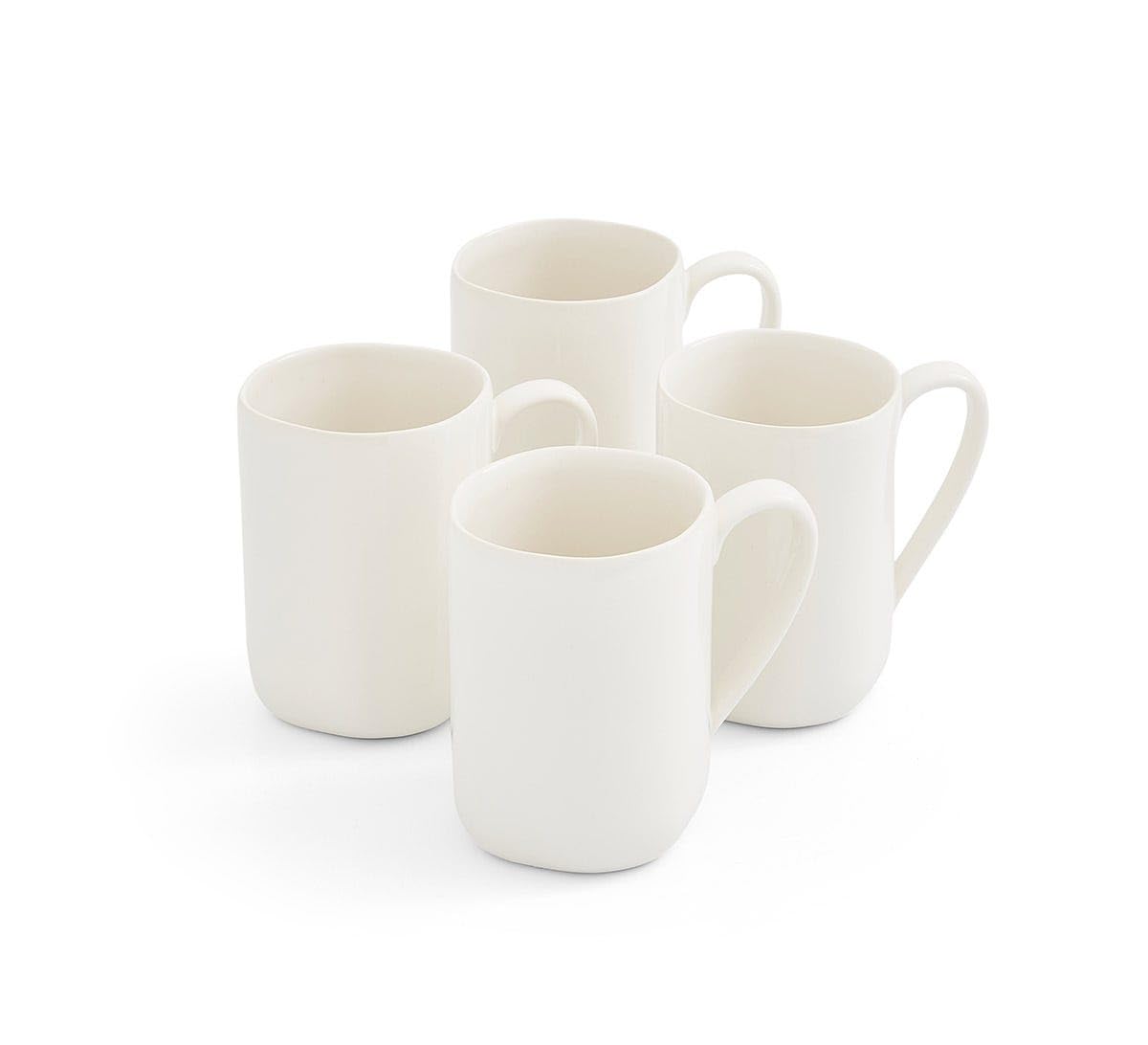 4-Piece Stoneware Coffee Mug Set (14 oz)