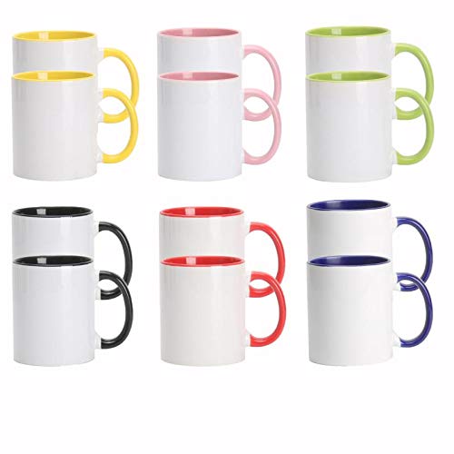 HomeVss 11oz White Ceramic Sublimation Coffee Mug