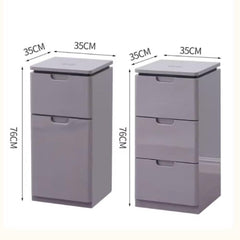 3-Tier Rolling Storage Cart with Clear Top and Wheels