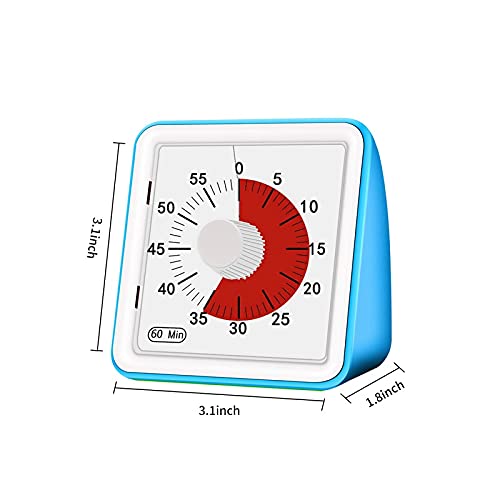 60-Minute Visual Kitchen Timer with Countdown and Count Up