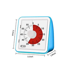 60-Minute Visual Kitchen Timer with Countdown and Count Up