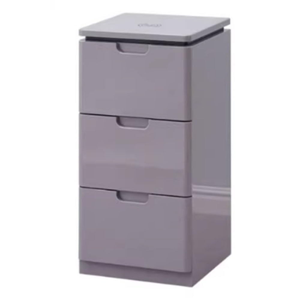 3-Tier Rolling Storage Cart with Clear Top and Wheels