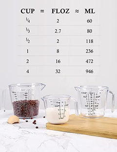 3-Piece Liquid Measuring Cup Set