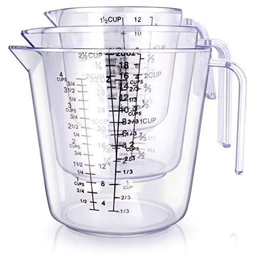 3-Piece Liquid Measuring Cup Set