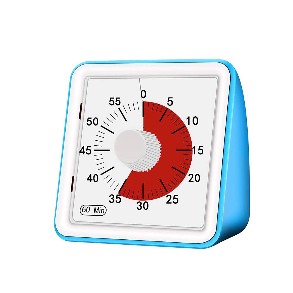 60-Minute Visual Kitchen Timer with Countdown and Count Up