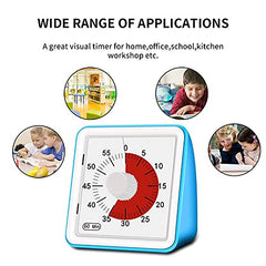 60-Minute Visual Kitchen Timer with Countdown and Count Up
