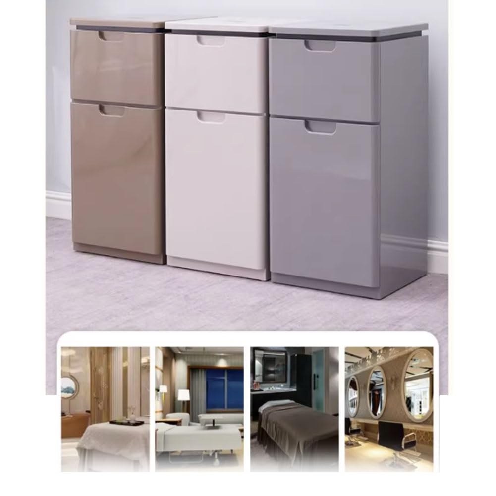 3-Tier Rolling Storage Cart with Clear Top and Wheels