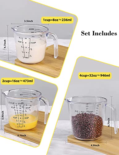 3-Piece Liquid Measuring Cup Set