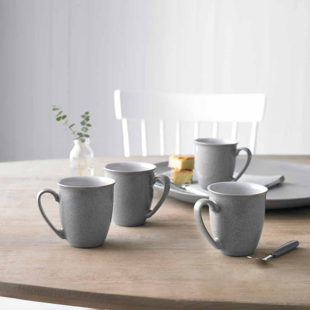 4-Piece Stoneware Coffee Mug Set (330 ml)