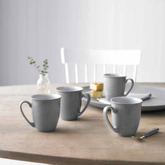 4-Piece Stoneware Coffee Mug Set (330 ml)