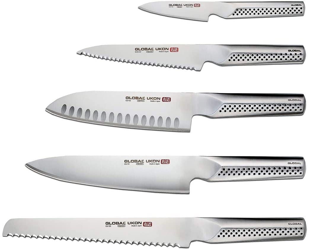6-Piece Stainless Steel Knife Block Set