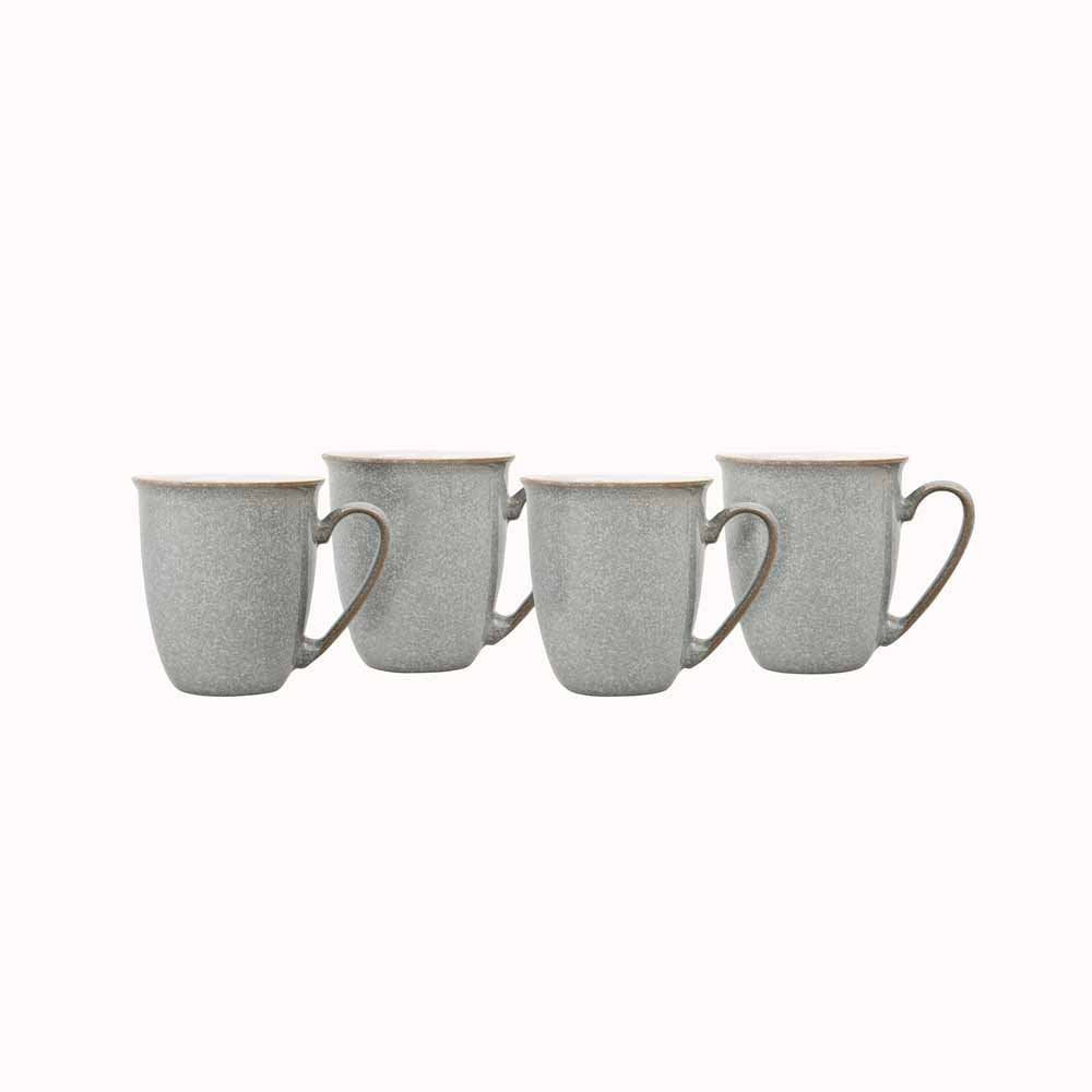 4-Piece Stoneware Coffee Mug Set (330 ml)