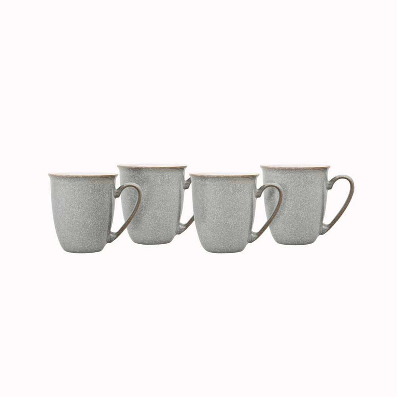 4-Piece Stoneware Coffee Mug Set (330 ml)