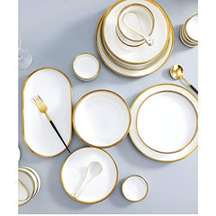 Nordic Porcelain Dinner Plate Set
