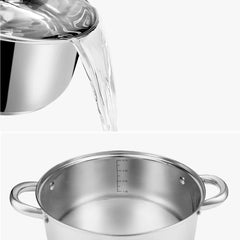 12-Piece Stainless Steel Cookware Set with Glass Lids
