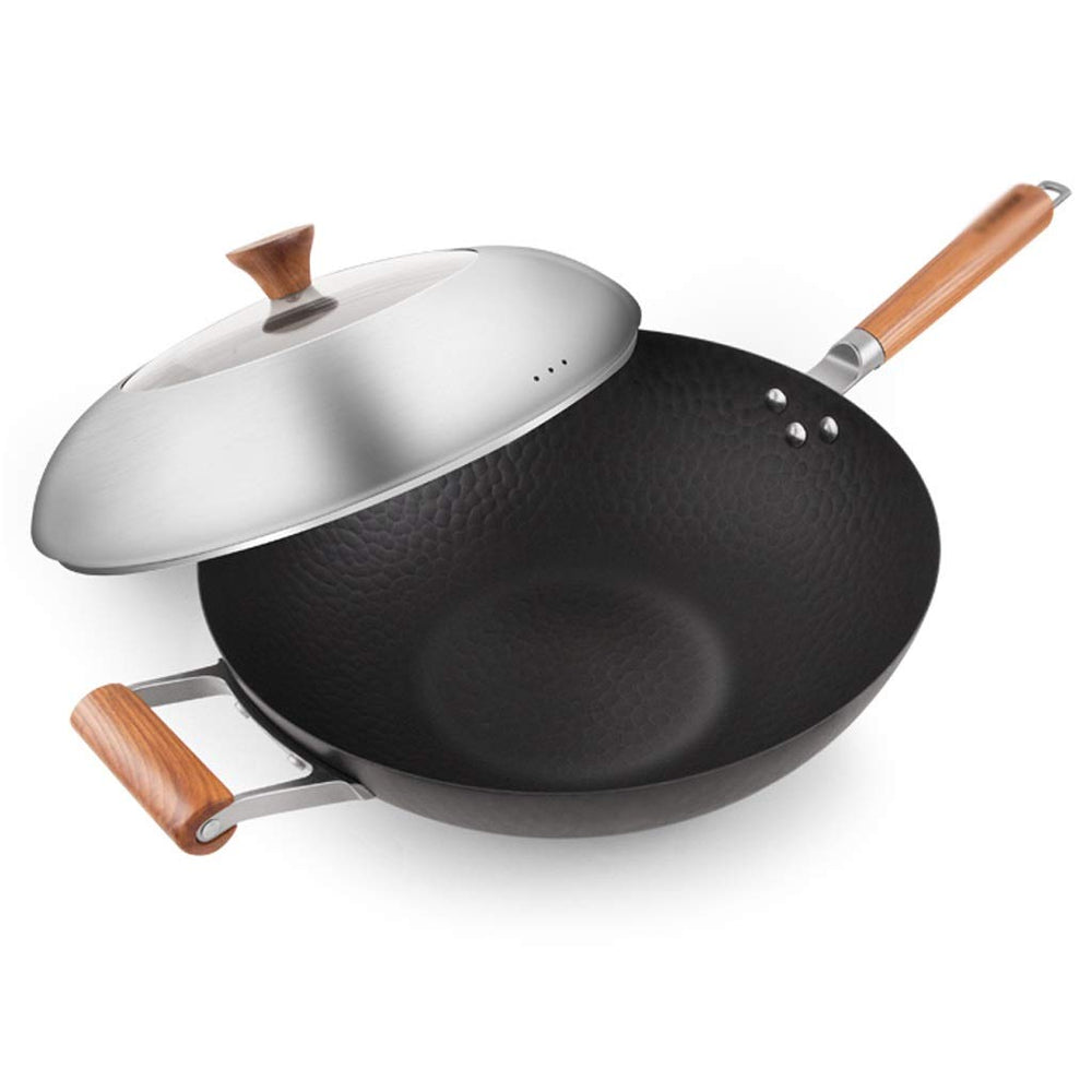 34cm Iron Wok Pan