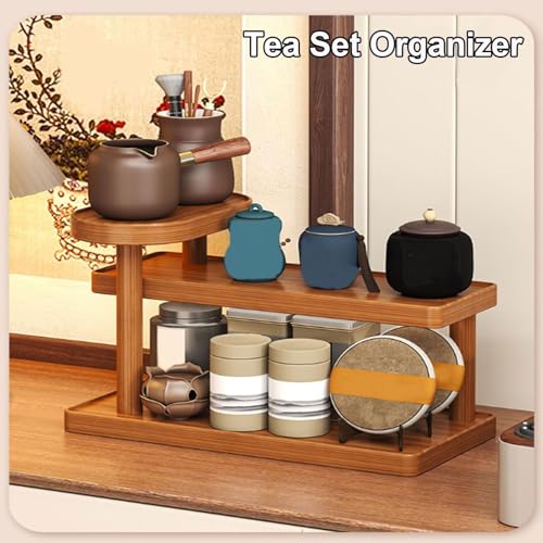 2-Tier Countertop Coffee Cup Organizer Rack (30 cm)