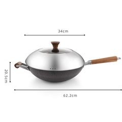 34cm Iron Wok Pan