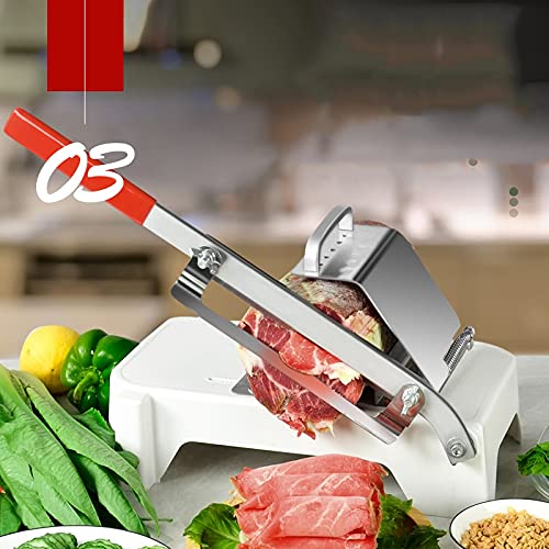 Manual Meat Slicer with Adjustable Thickness