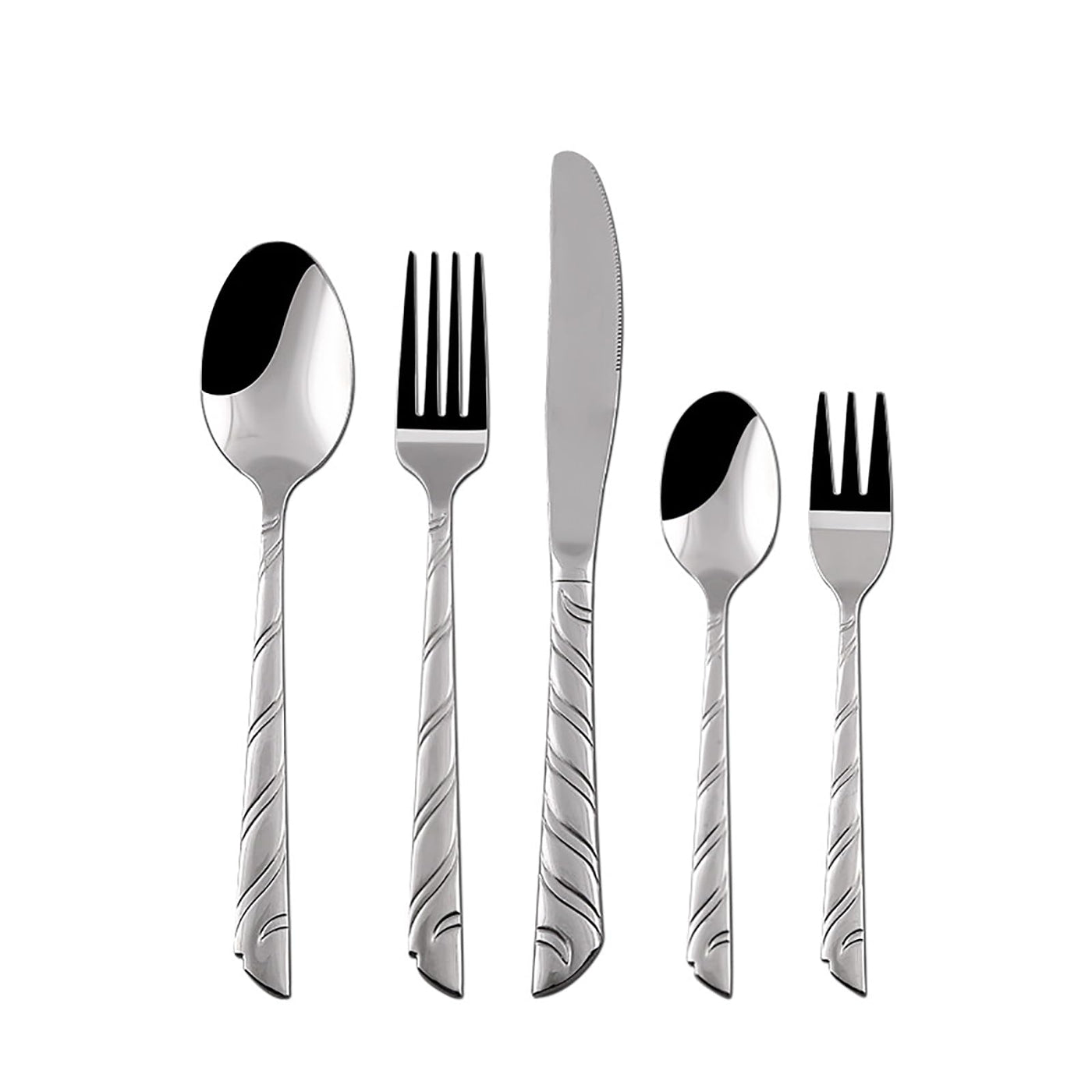 30-Piece Stainless Steel Flatware Set for 6