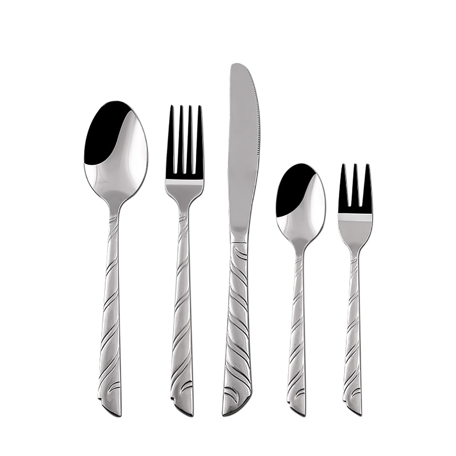 30-Piece Stainless Steel Flatware Set for 6