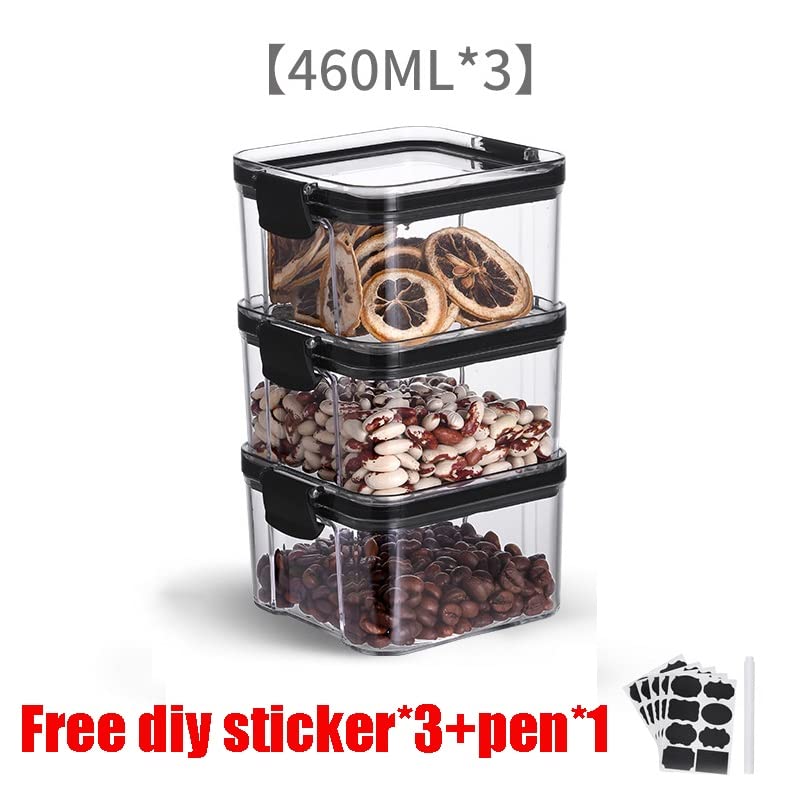 3-Piece Stackable Food Storage Container Set (460 ml)