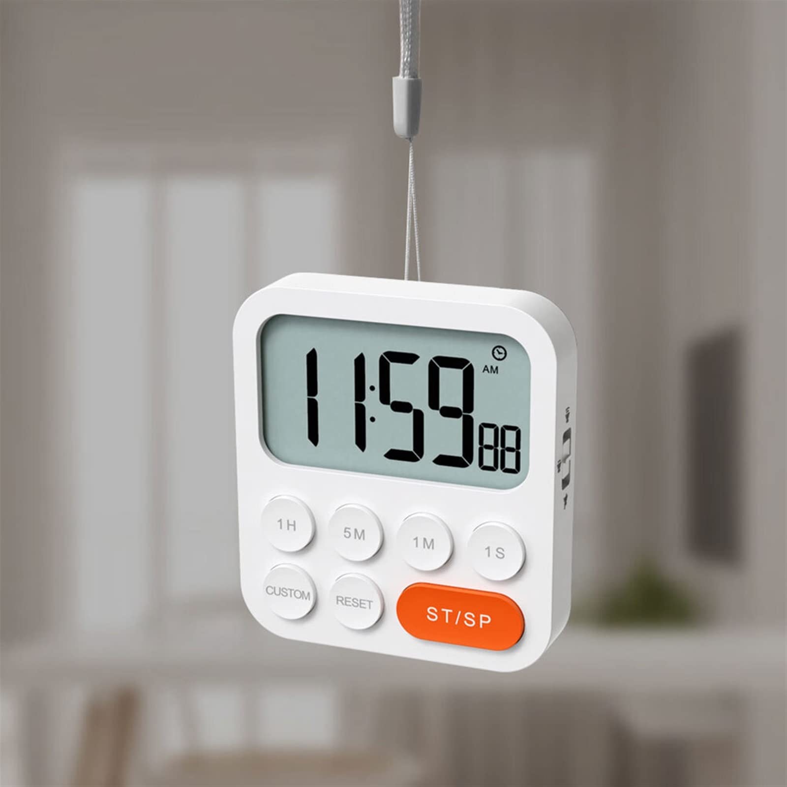 Round Timer Adjustable Timer Portable Alarm Clock Kitchen Tools Countdown Digital Timer Household