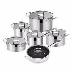 12-Piece Stainless Steel Cookware Set