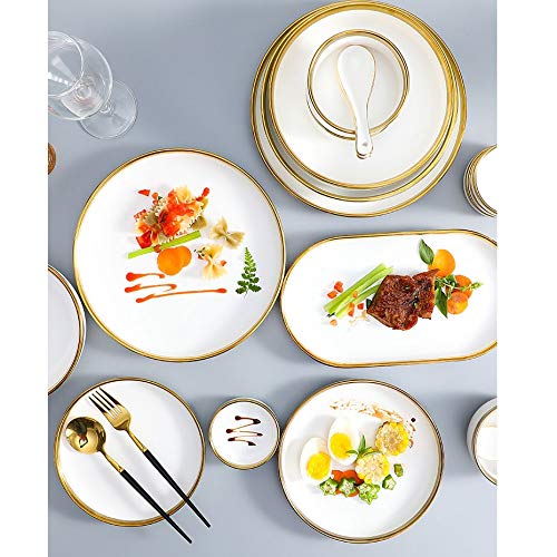 Nordic Porcelain Dinner Plate Set
