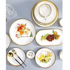 Nordic Porcelain Dinner Plate Set