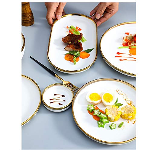 Nordic Porcelain Dinner Plate Set