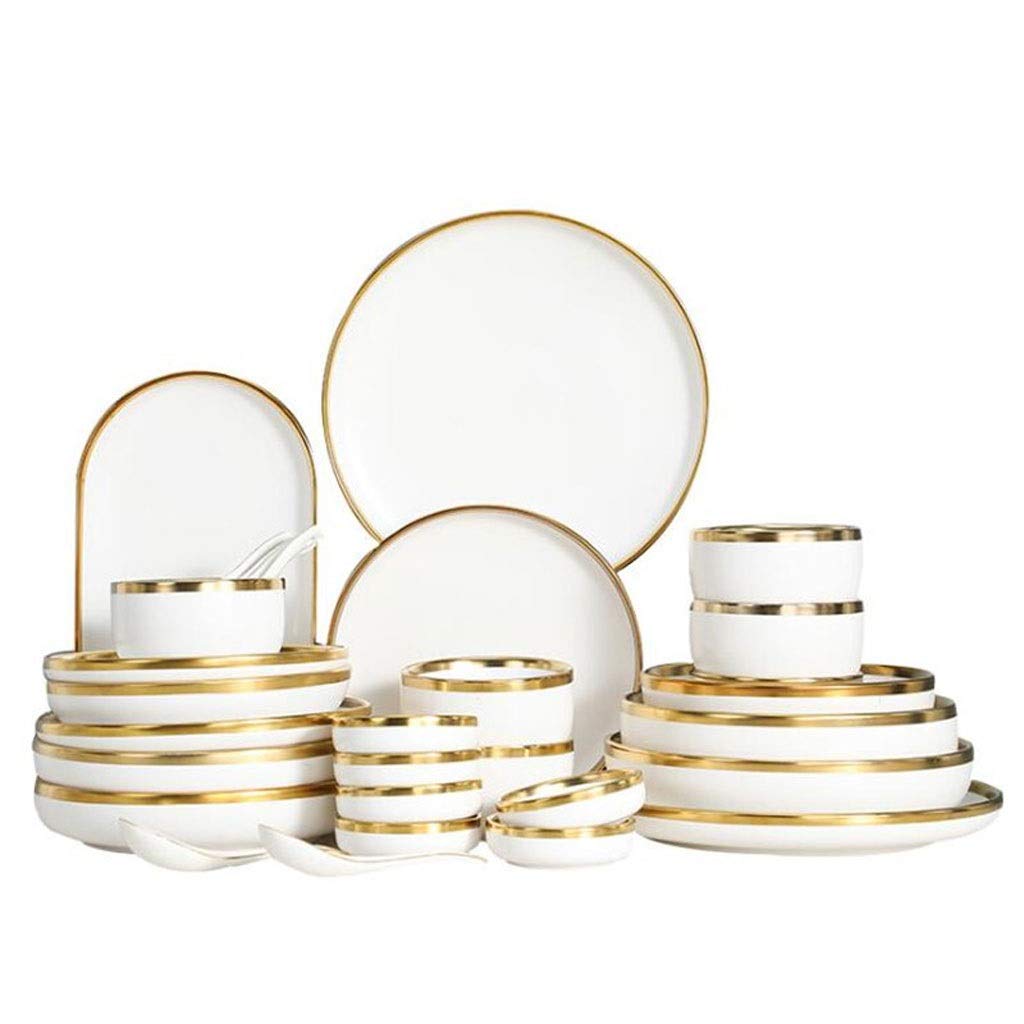 Nordic Porcelain Dinner Plate Set
