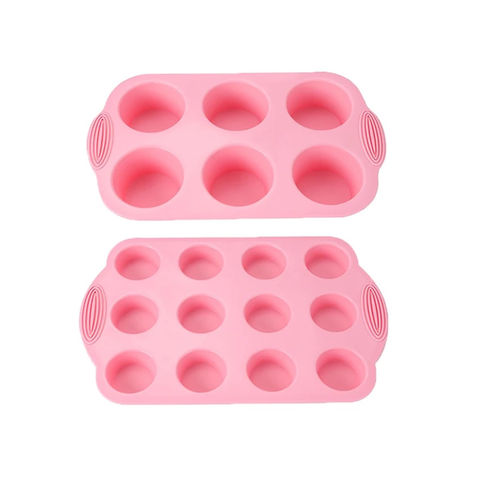 Pink Nonstick Silicone Bakeware Set Compatible For Baking Cake Pan