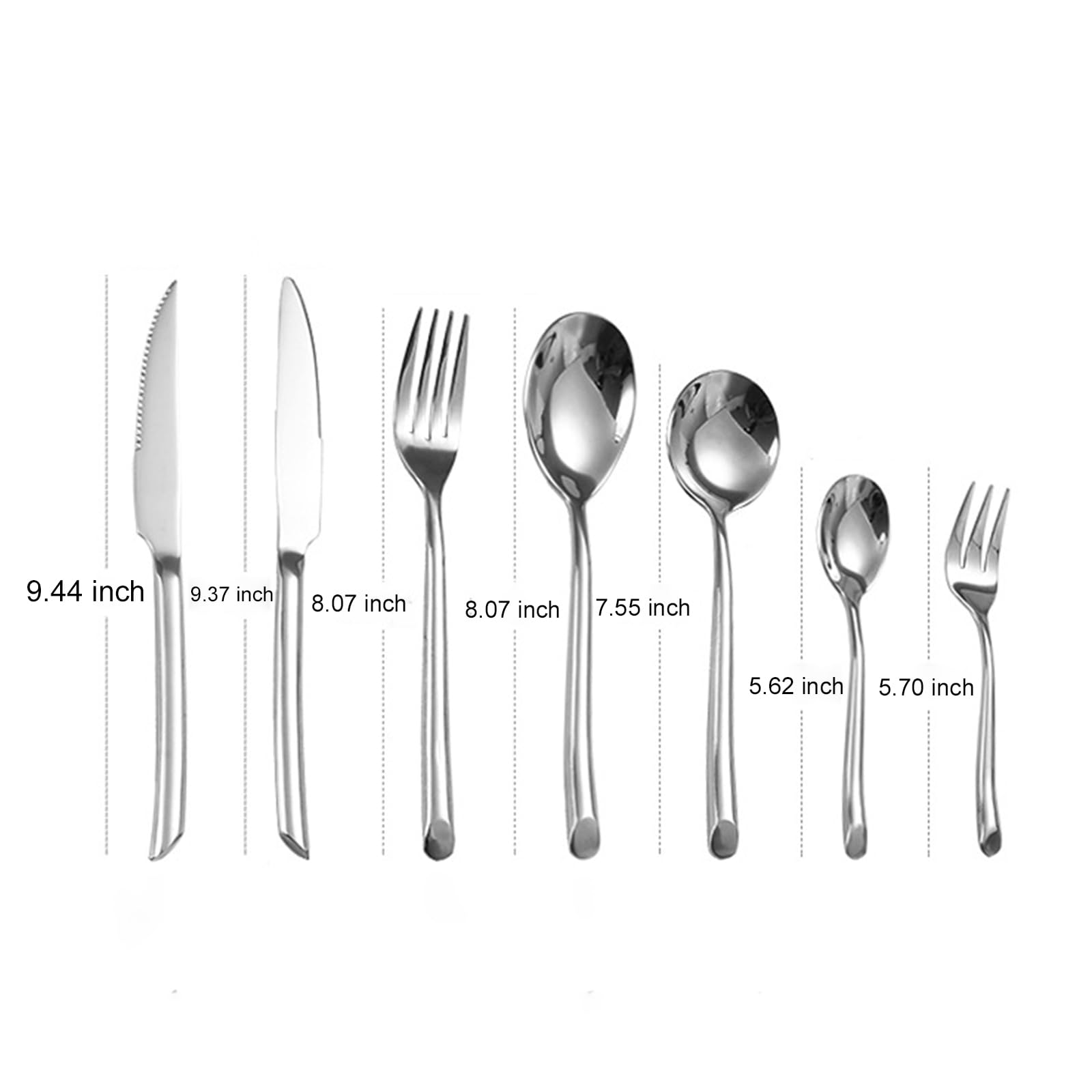 84-Piece Stainless Steel Flatware Set for 12