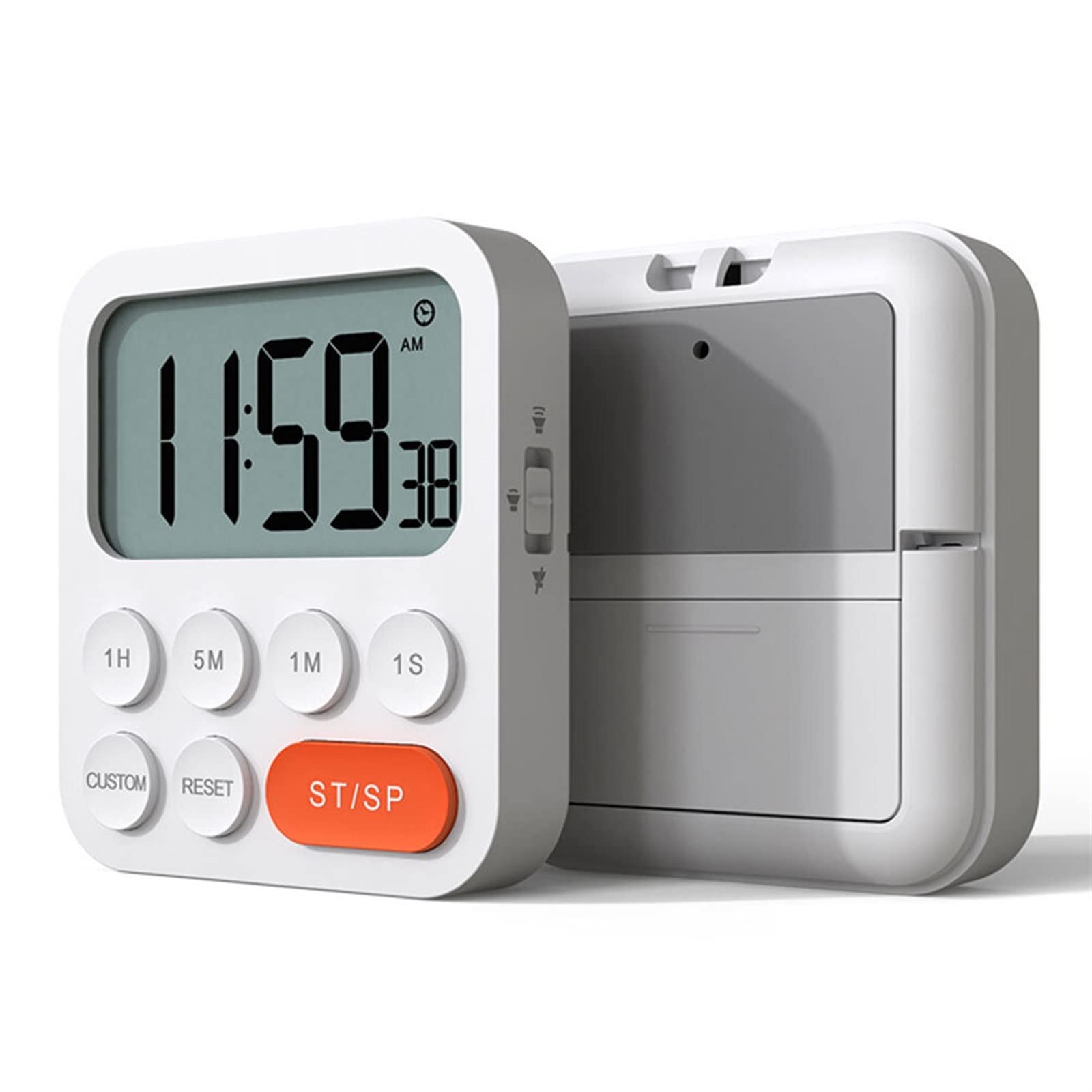 Round Timer Adjustable Timer Portable Alarm Clock Kitchen Tools Countdown Digital Timer Household