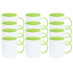 HomeVss 11oz White Ceramic Sublimation Coffee Mug