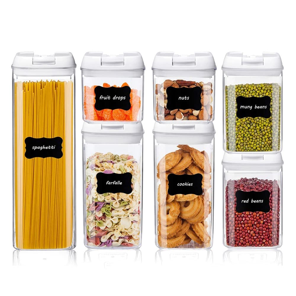 7-Piece Plastic Food Storage Container Set with Lids