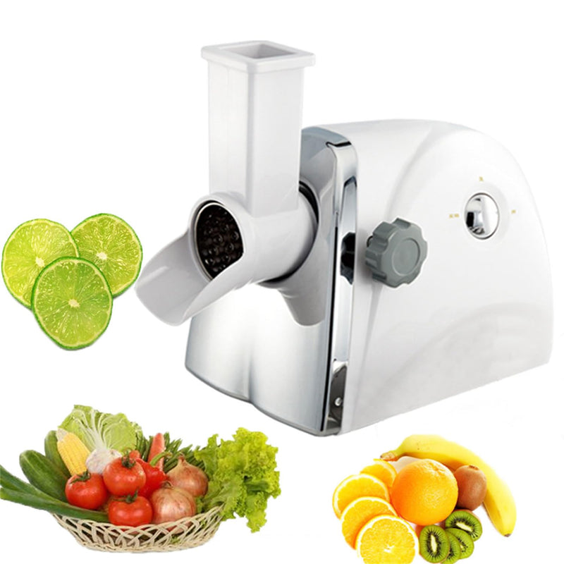 Electric Rotary Cheese Grater with 3 Stainless Steel Blades
