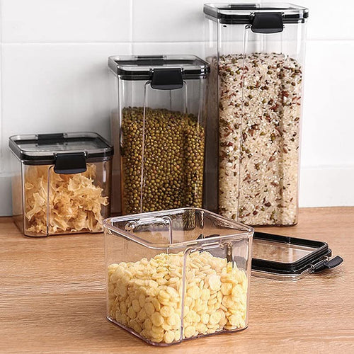 4-Piece Stackable Food Storage Container Set with Lids