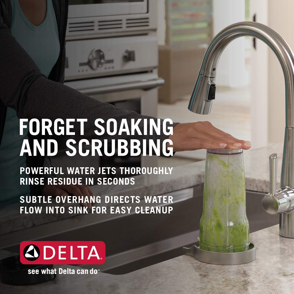 Kitchen Sink Glass Rinser for Cups and Bottles (Stainless Steel)