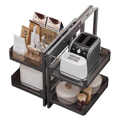 Pull-Out Corner Cabinet Organizer for Kitchen Storage