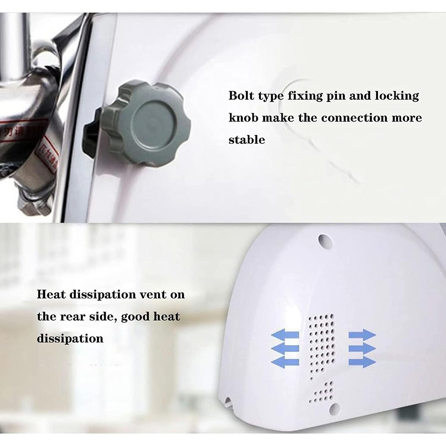 Electric Rotary Cheese Grater with 3 Stainless Steel Blades