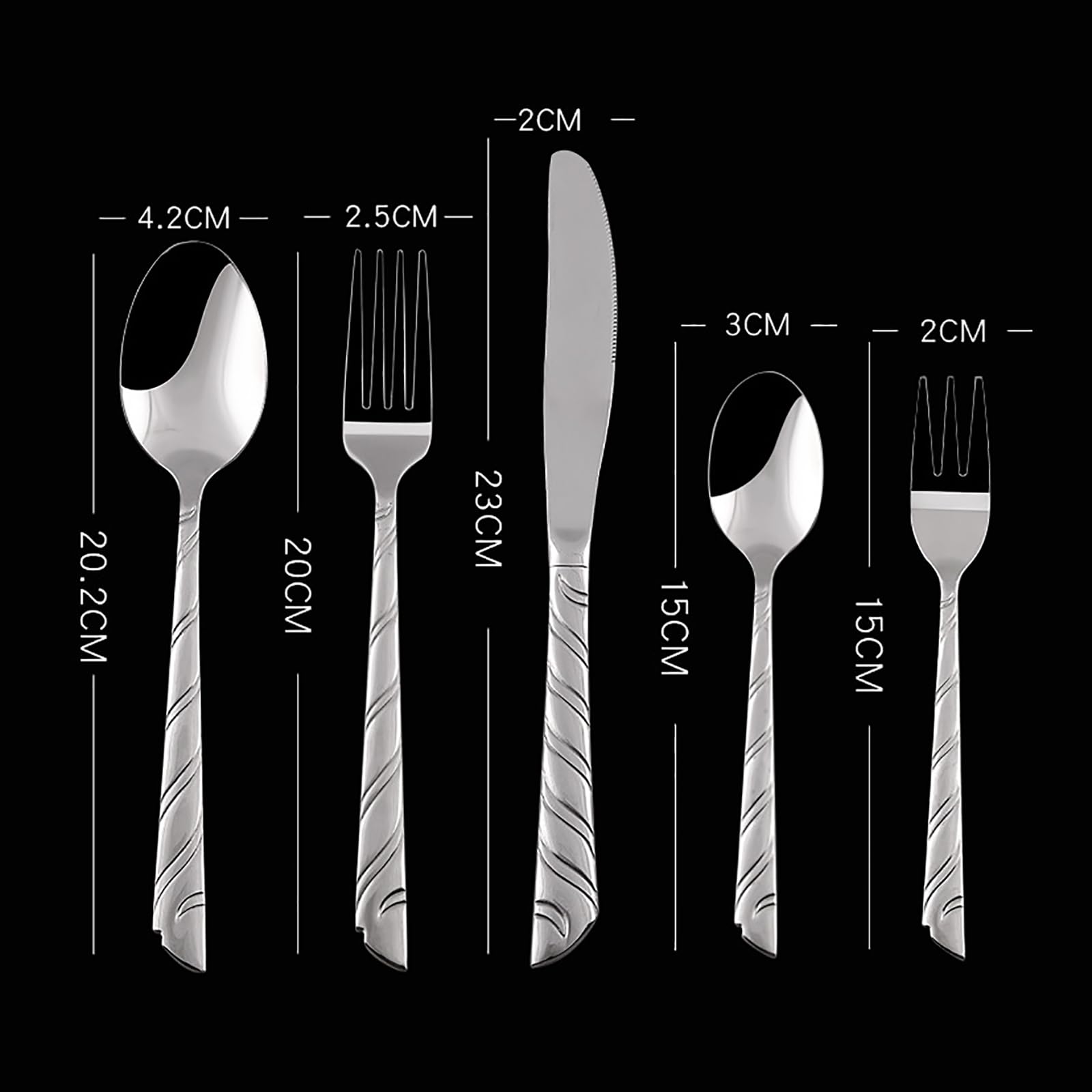 30-Piece Stainless Steel Flatware Set for 6