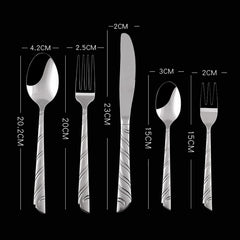 30-Piece Stainless Steel Flatware Set for 6