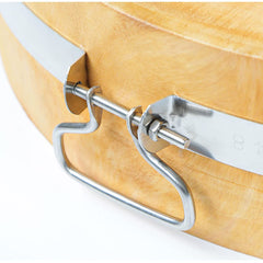 Round Wooden Cutting Board with Handles