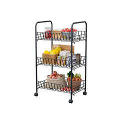 Multi-Tier Rolling Storage Rack with Wheels