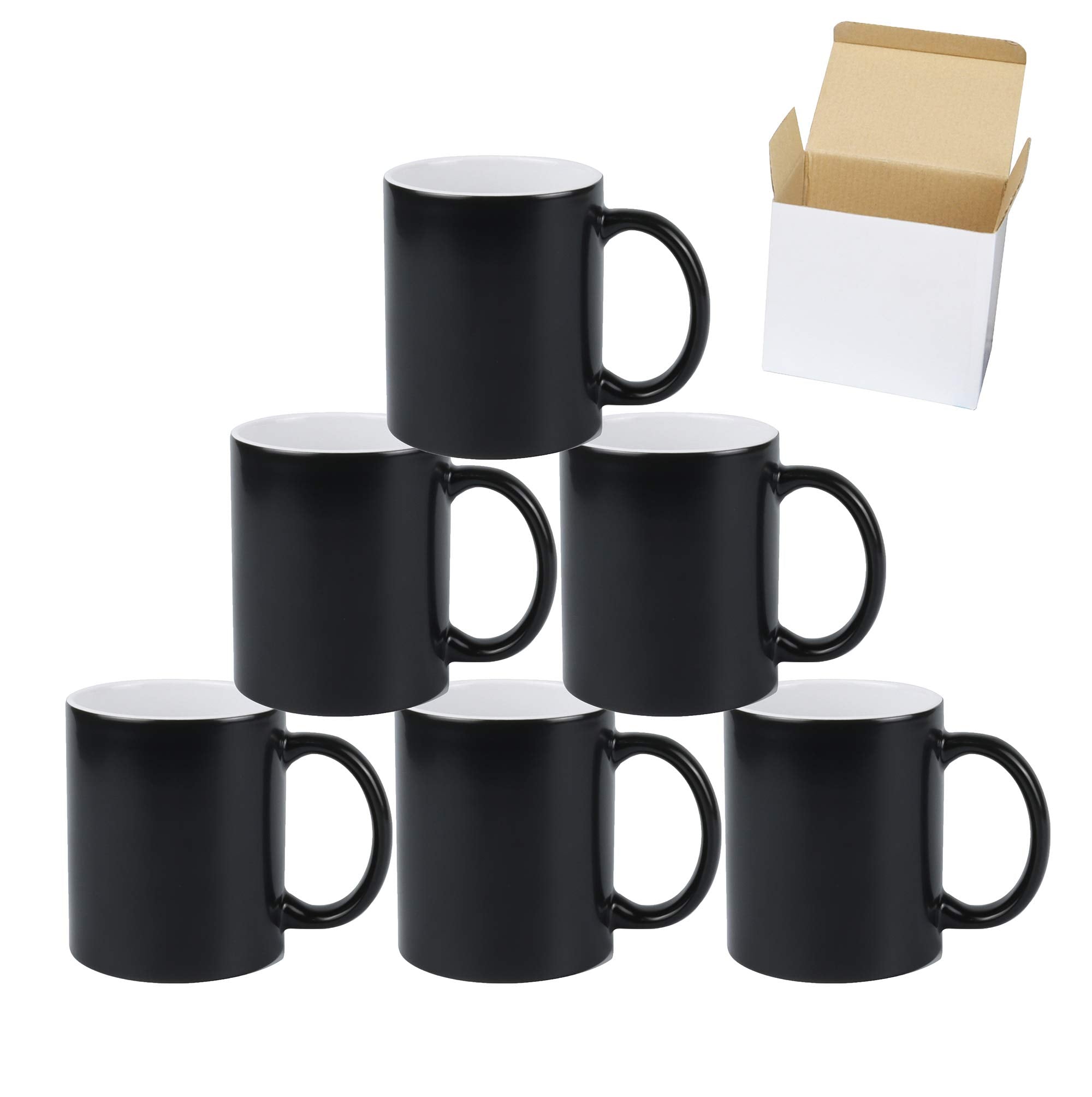 HomeVss 11oz White Ceramic Sublimation Coffee Mug