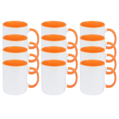 HomeVss 11oz White Ceramic Sublimation Coffee Mug