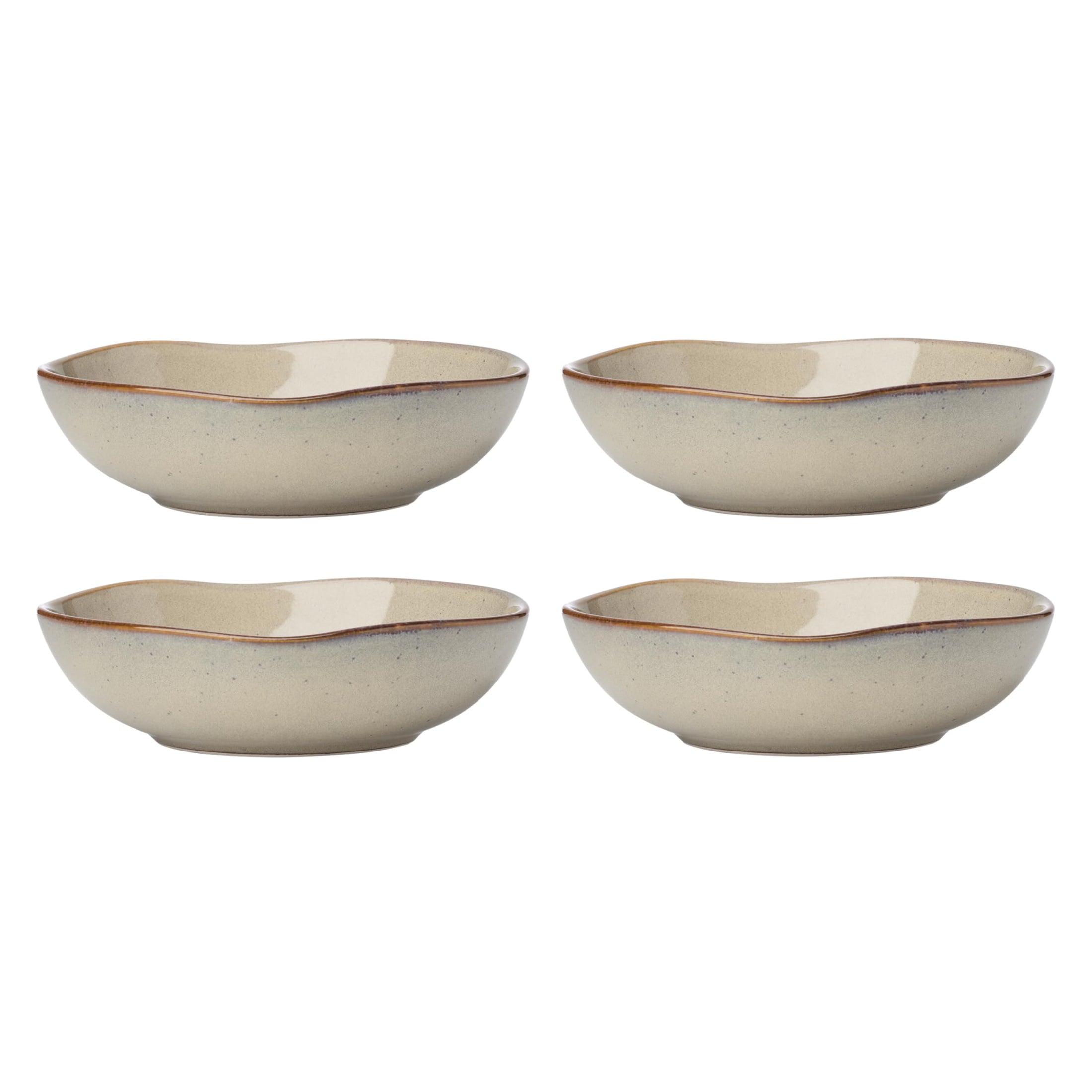 Oneida 899208 Organic Shades Oatmeal 18-Piece Dinnerware Set, Service For 6